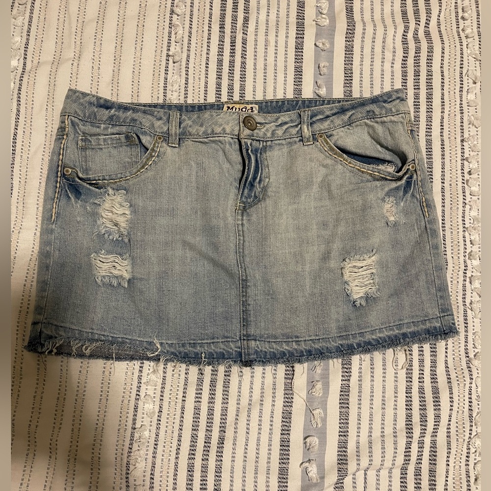 Mudd Jean Skirt